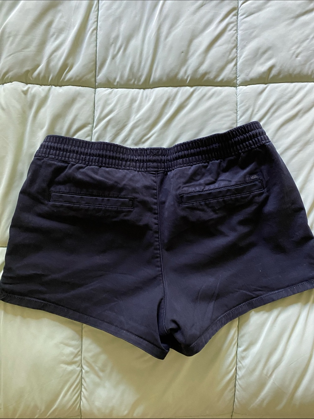 Vans Women's Blue Drawstring Shorts - Picture 3 of 3